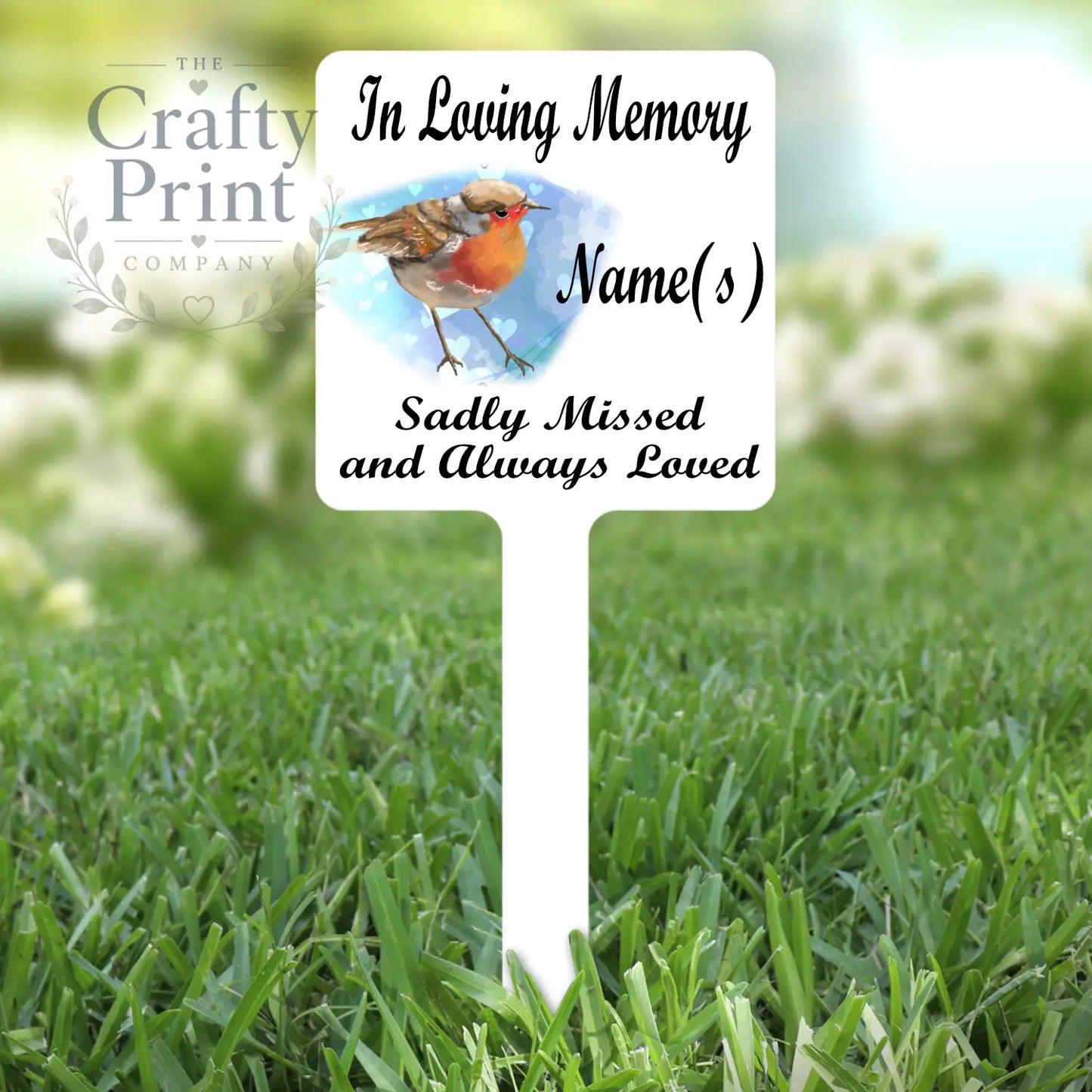 In Loving Memory Robin V2 Personalised Memorial Grave