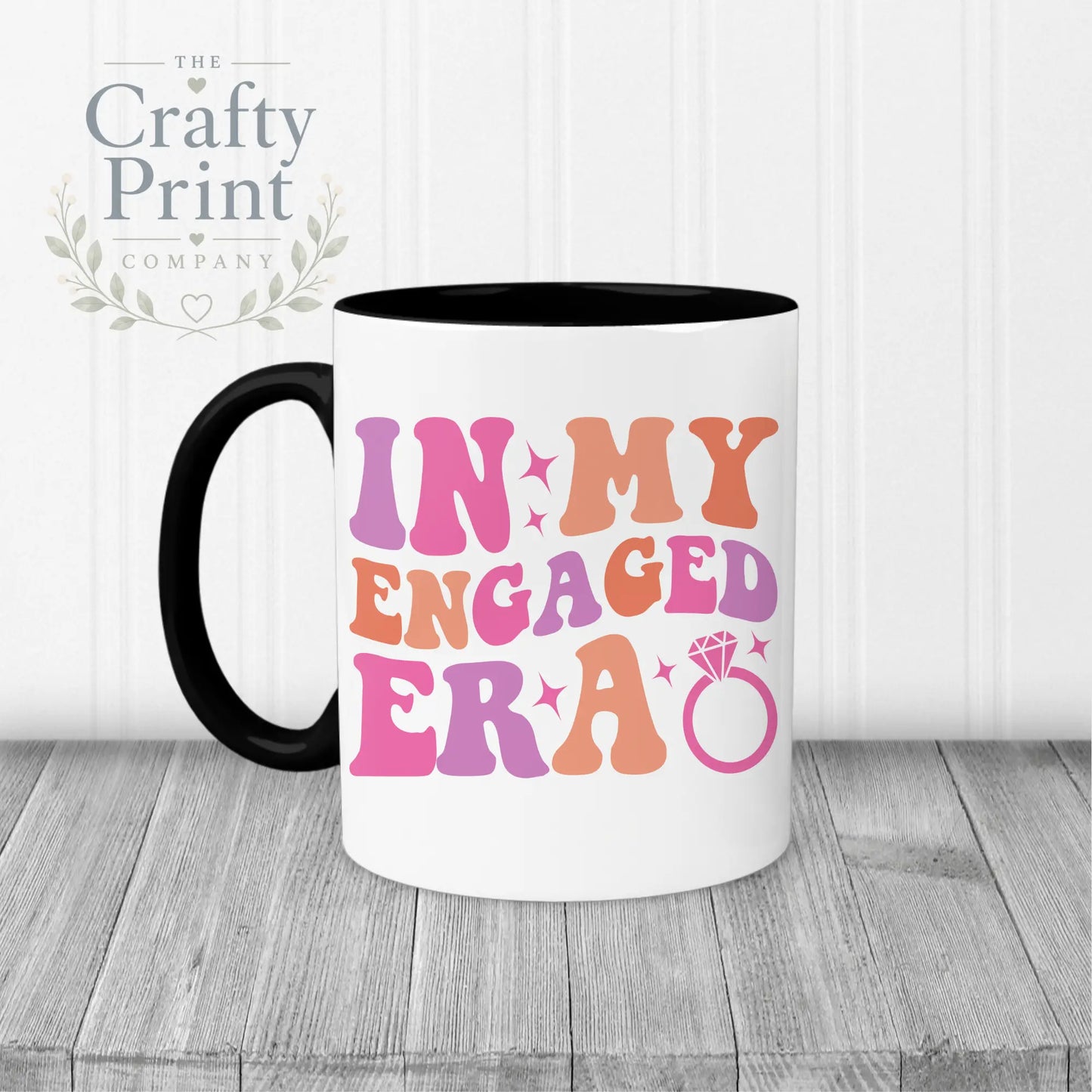 In my Engaged Era Mug - Black Handle & Inner - Mugs
