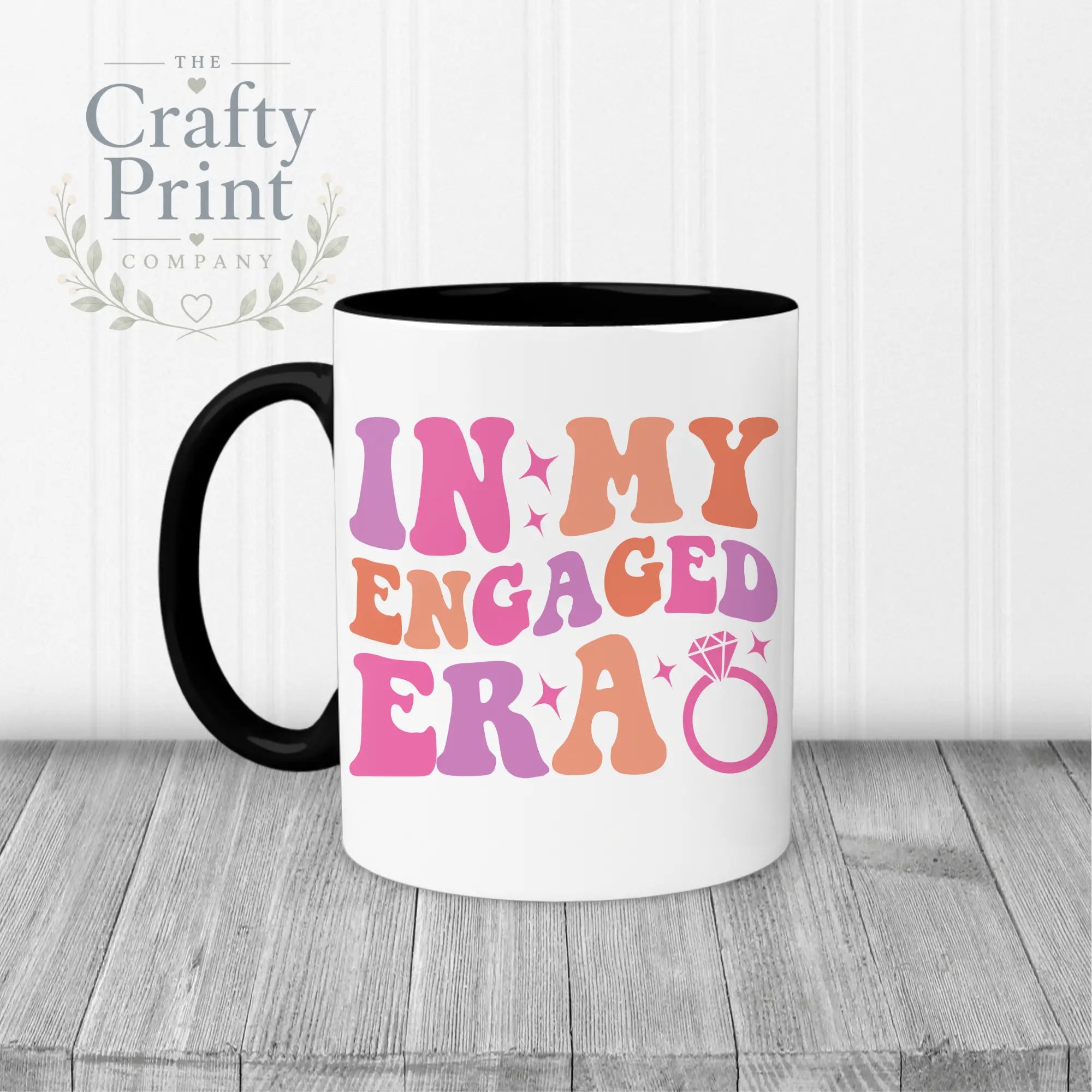 In my Engaged Era Mug - Black Handle & Inner - Mugs