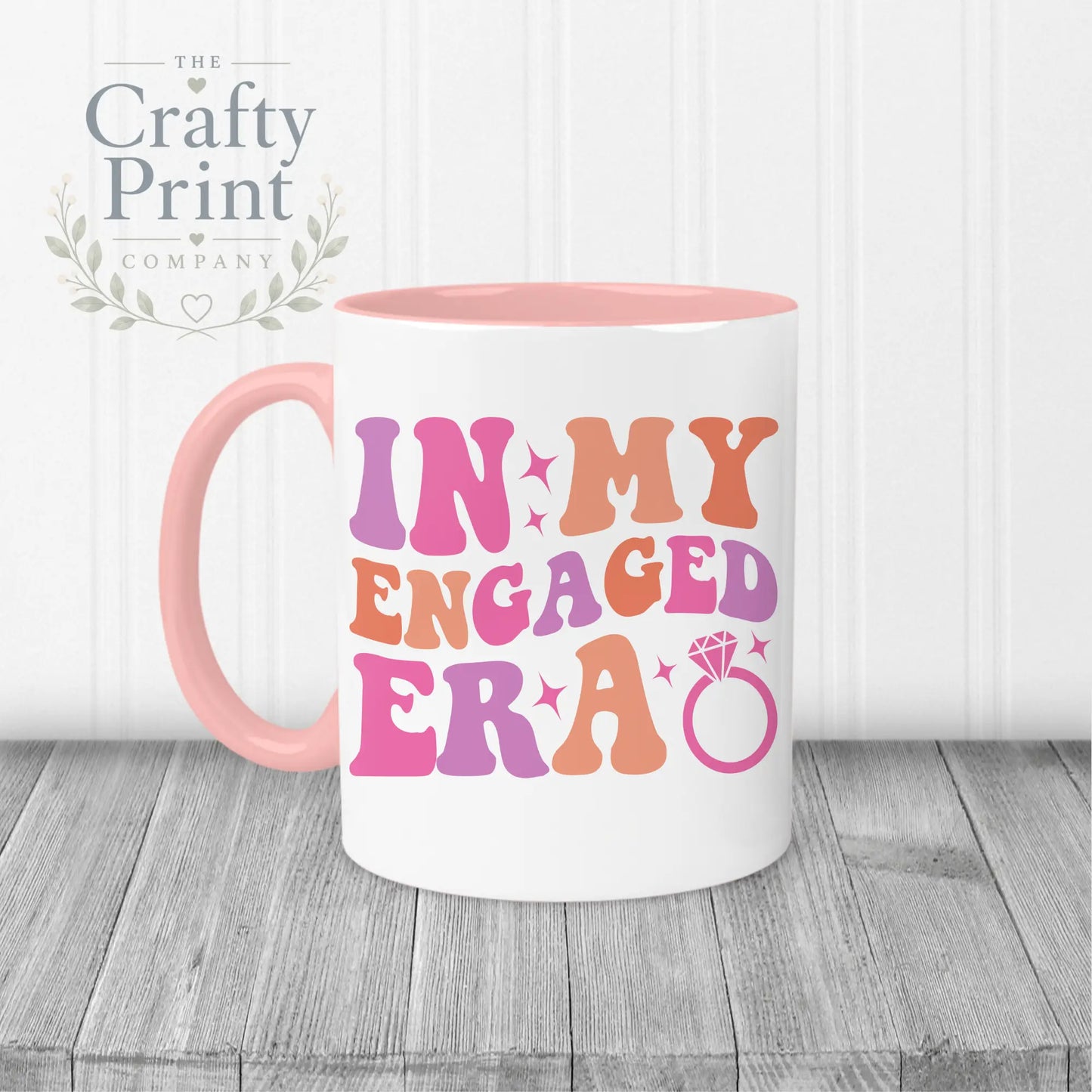 In my Engaged Era Mug - Pink Handle & Inner - Mugs