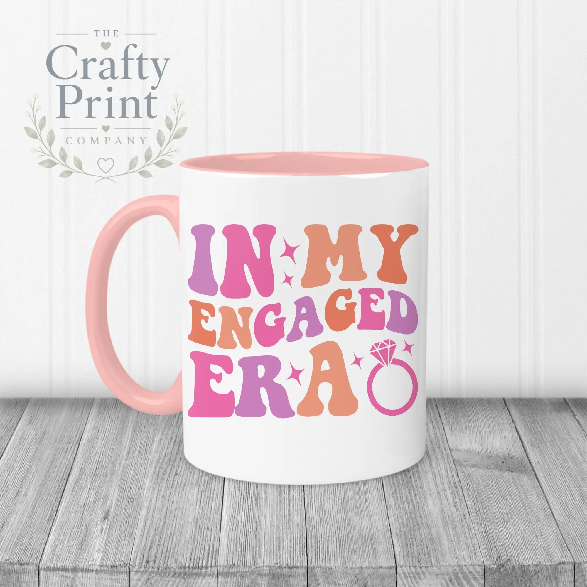 In my Engaged Era Mug - Pink Handle & Inner - Mugs