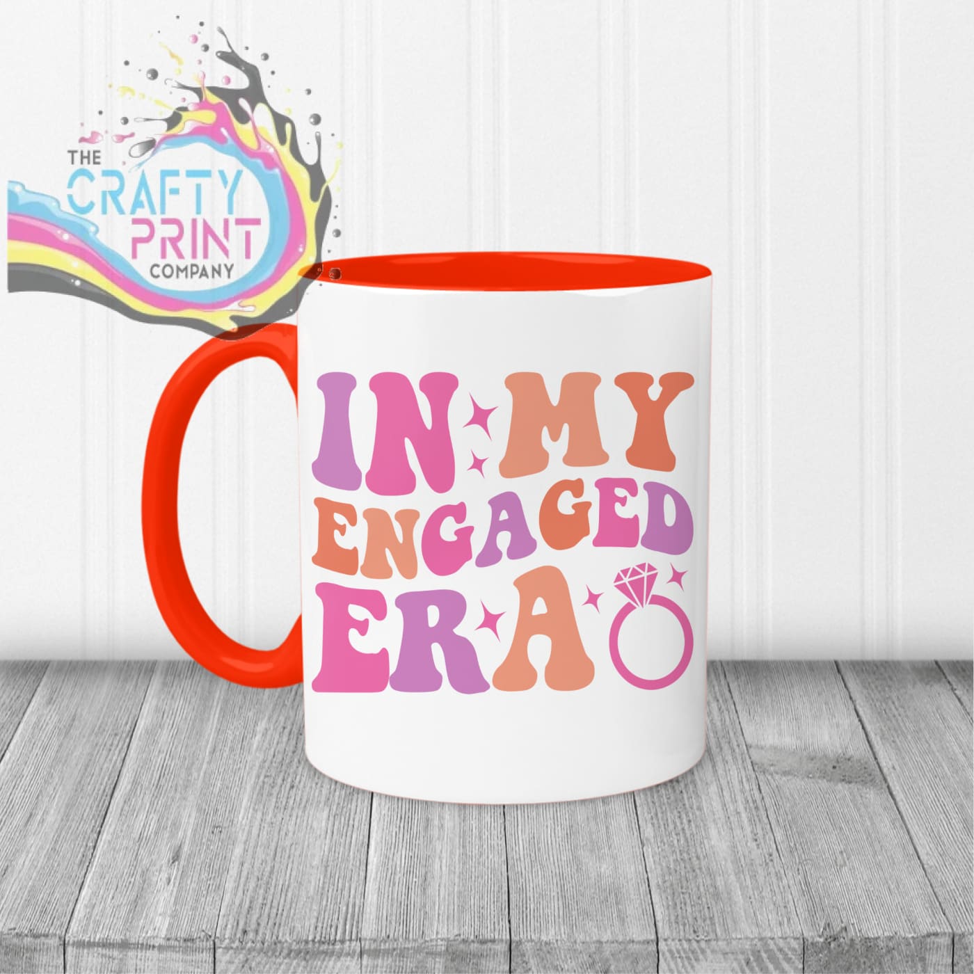 In my Engaged Era Mug - Red Handle & Inner - Mugs