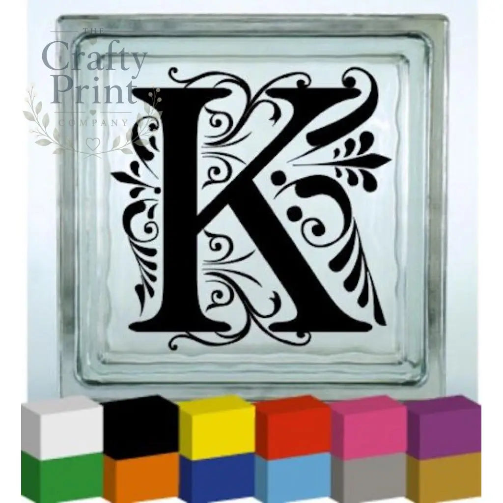 Initial Wedding / Anniversary Vinyl Decal Sticker