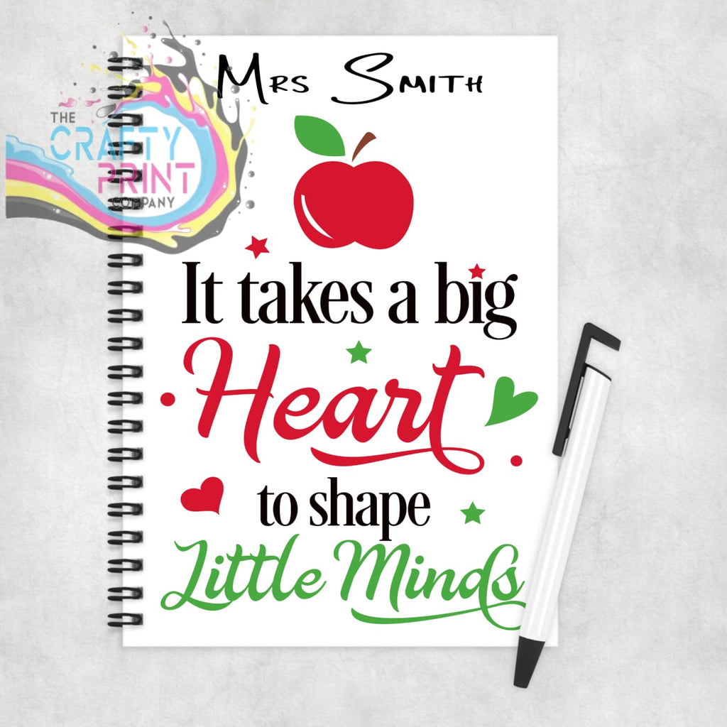It takes a big heart Personalised Notebook - Notebooks &