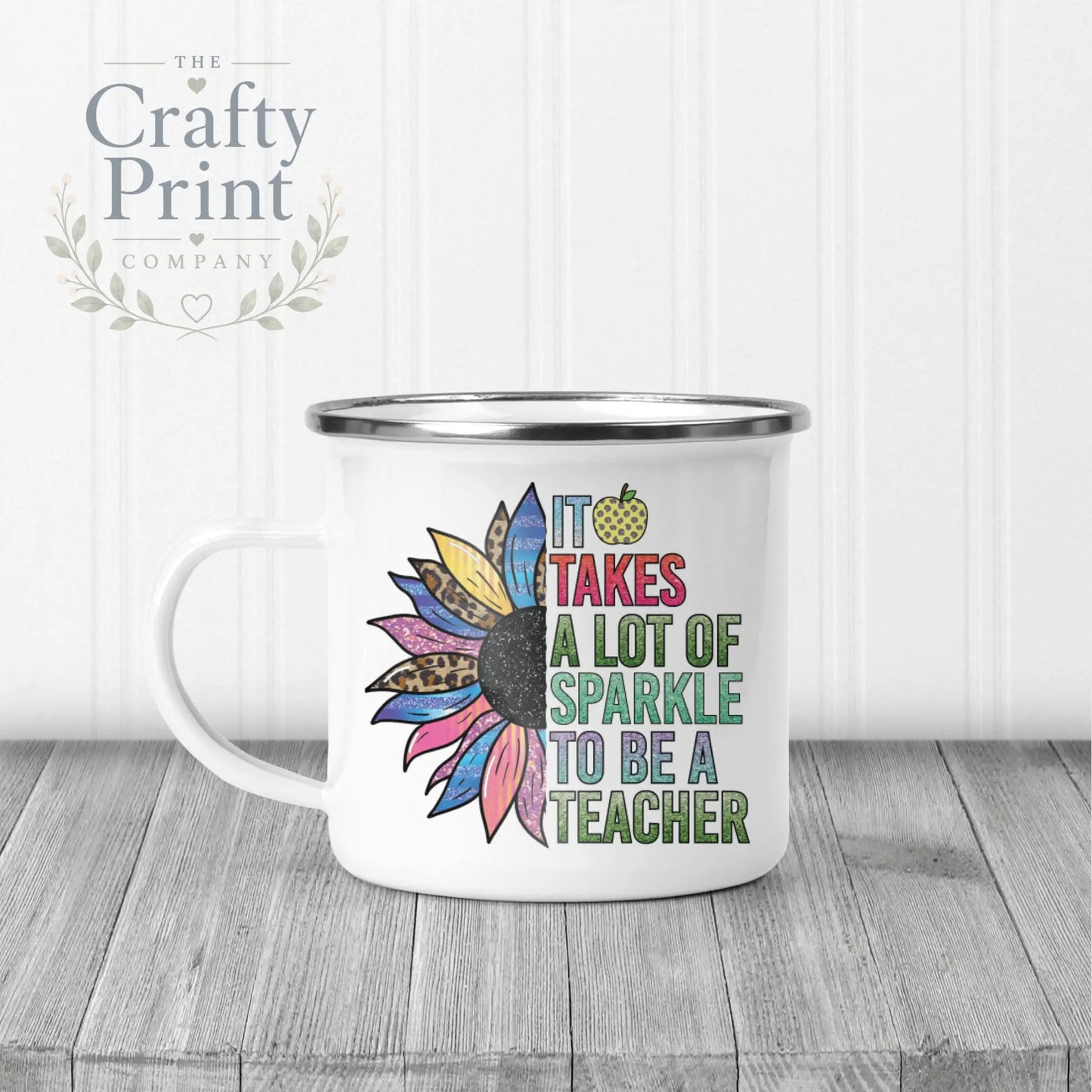 It takes a lot of sparkle to be teacher Mug - Enamel - Mugs