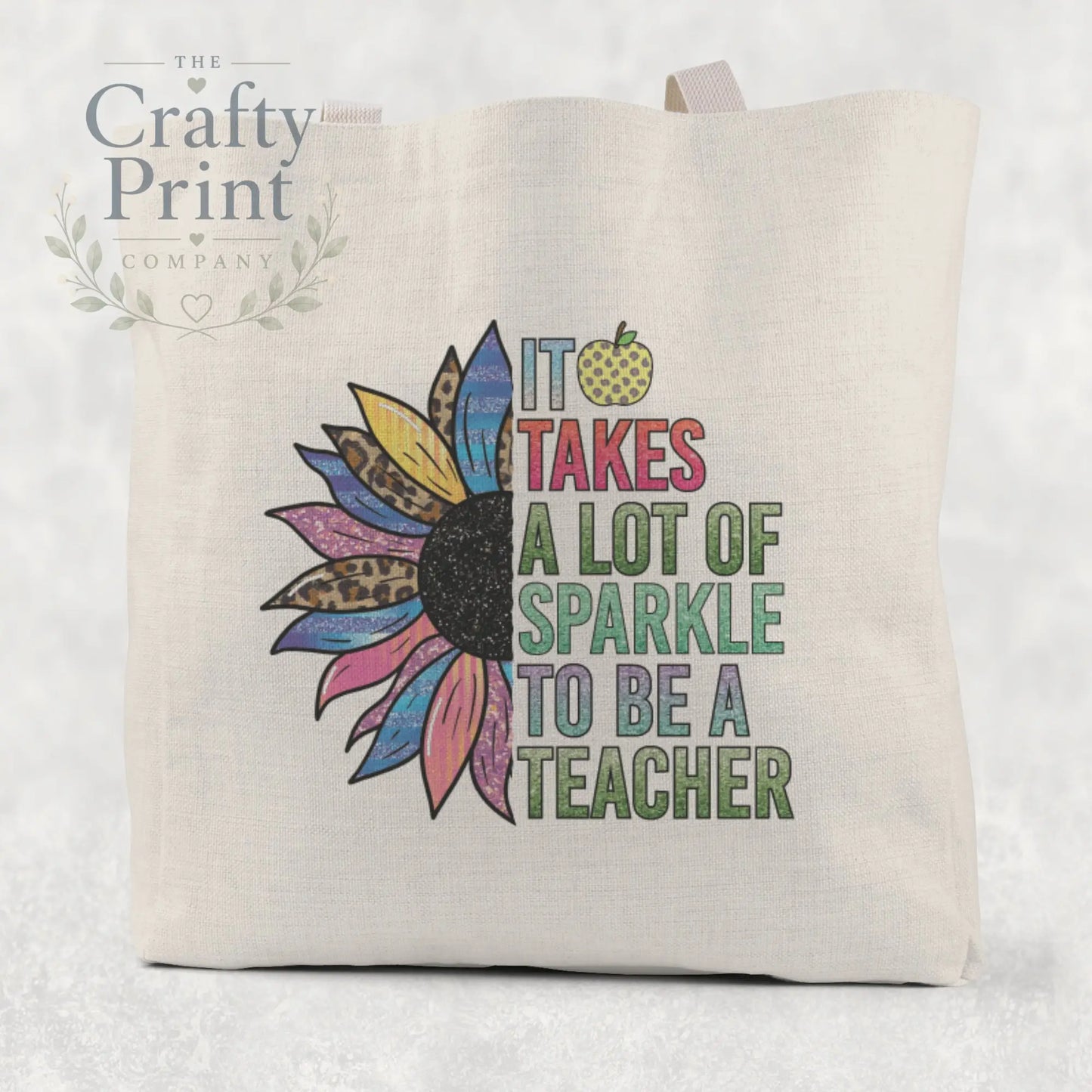 It takes a lot of sparkle to be teacher Tote / Goodie Bag