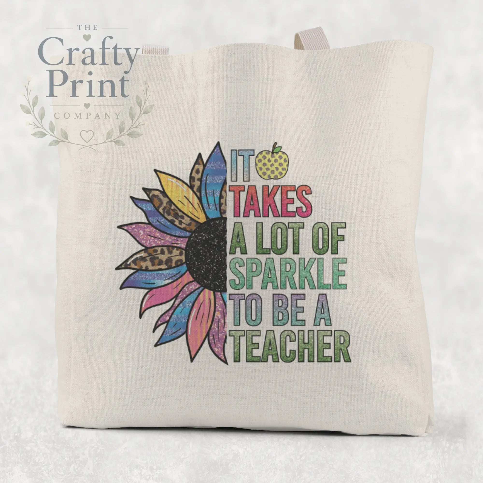 It takes a lot of sparkle to be teacher Tote / Goodie Bag