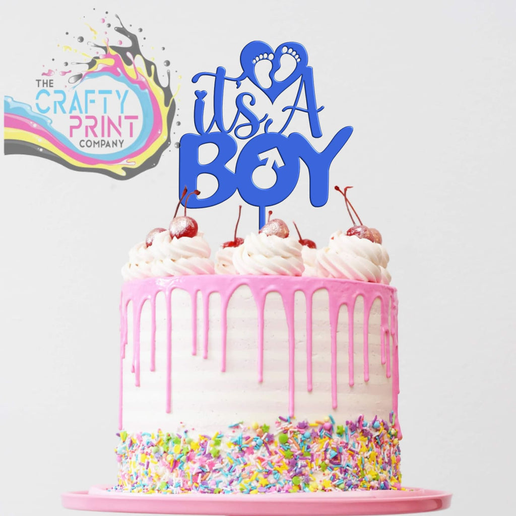 It’s a Boy Acrylic Cake Topper - Blue