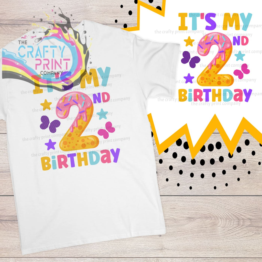It’s my 2nd Birthday Donut Children’s T-shirt - White -