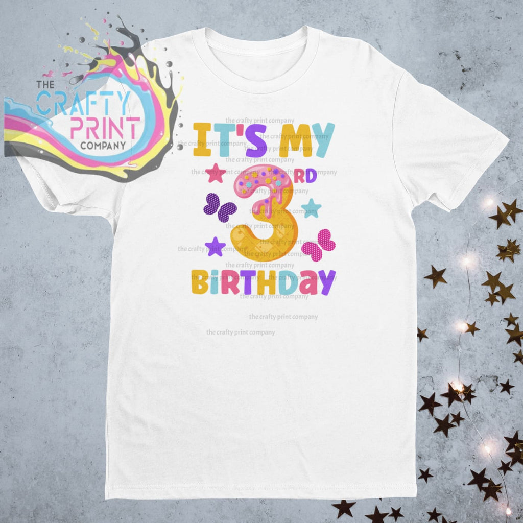 It’s my 3rd Birthday Donut Children’s T-shirt - White -
