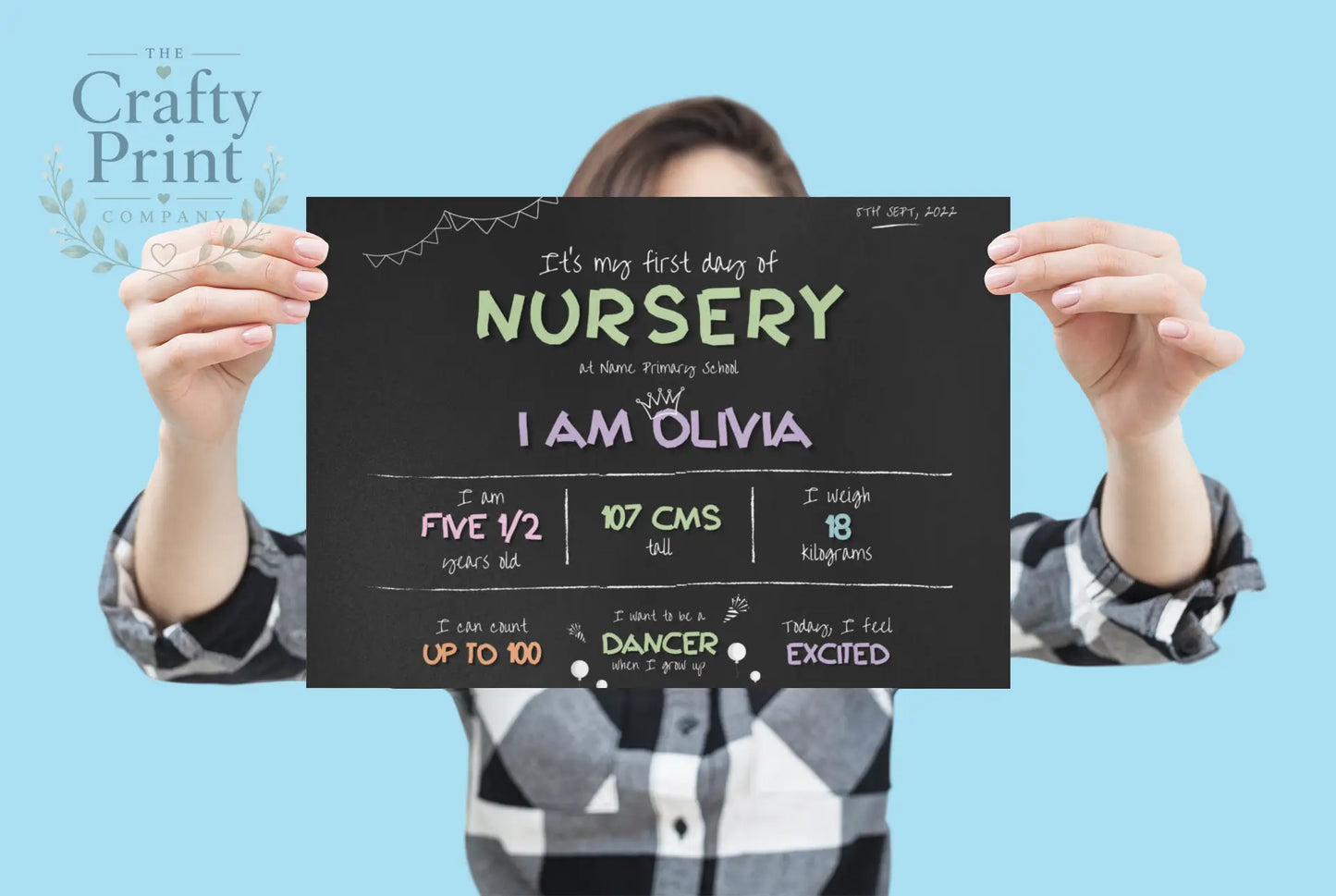 It’s My First Day of Nursery Print Personalised - Posters