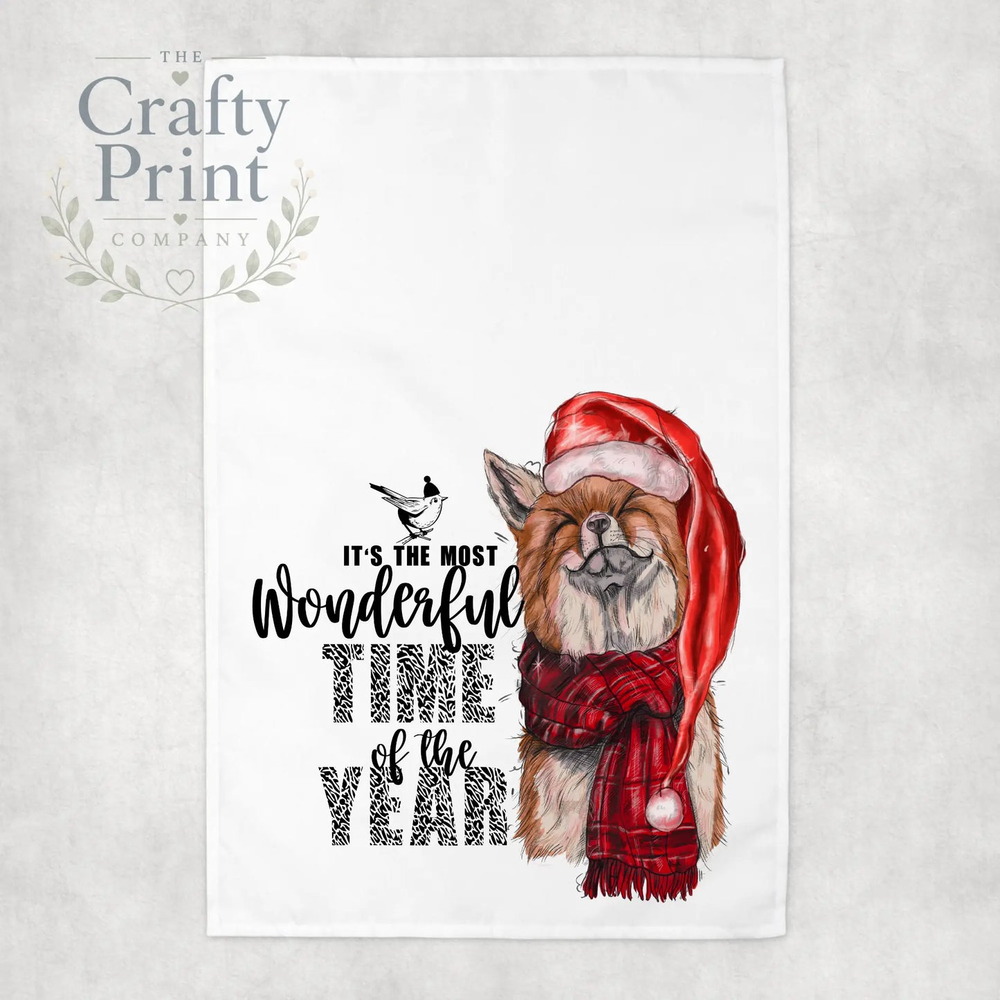 It’s the most wonderful time of year Fox Tea Towel