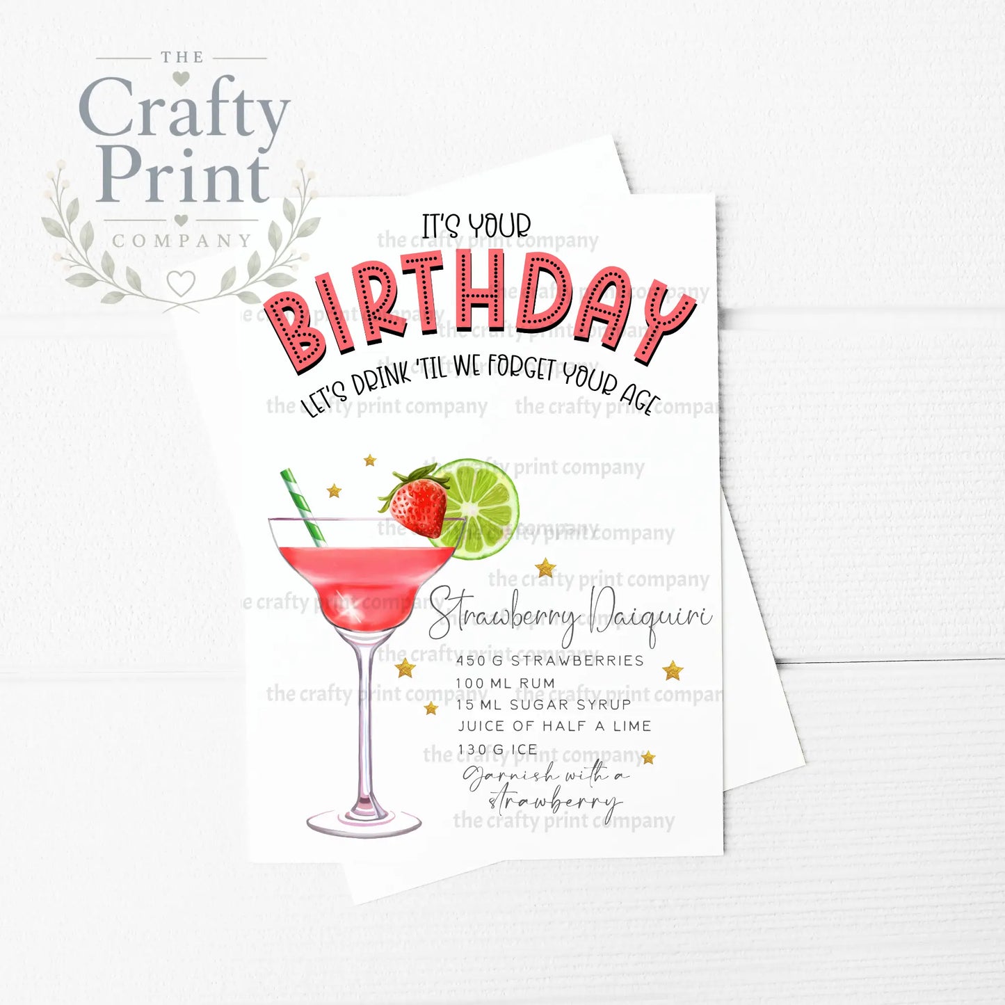It’s Your Birthday Strawberry Daiquiri Cocktail Recipe A5