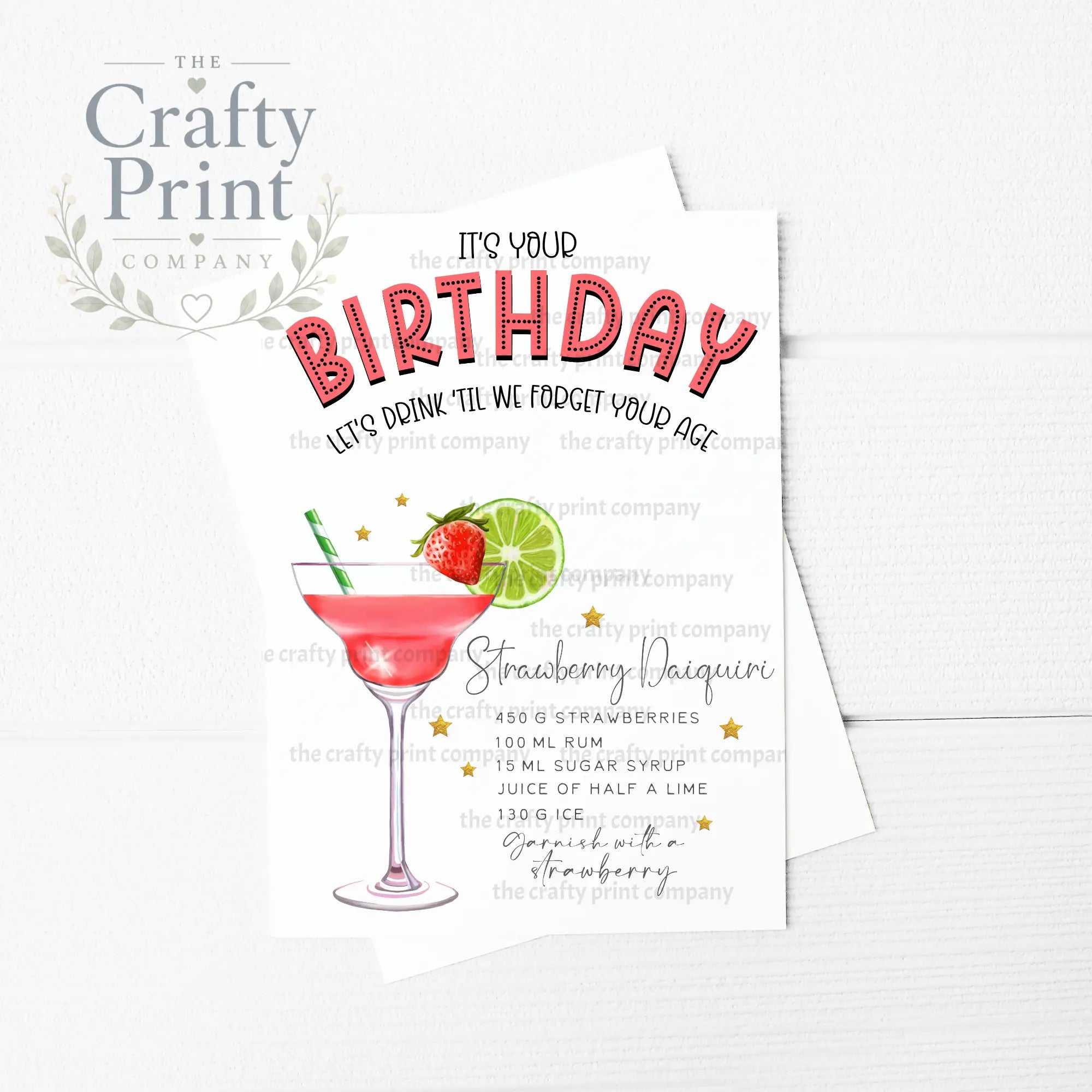 It’s Your Birthday Strawberry Daiquiri Cocktail Recipe A5