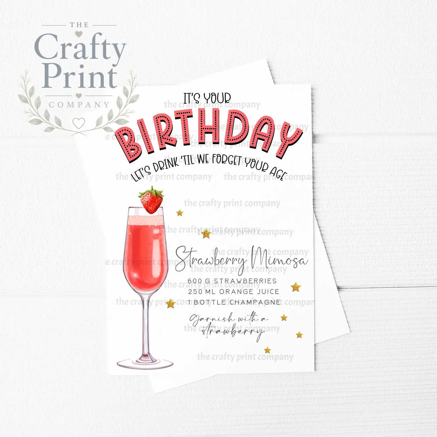 It’s Your Birthday Strawberry Mimosa Cocktail Recipe A5