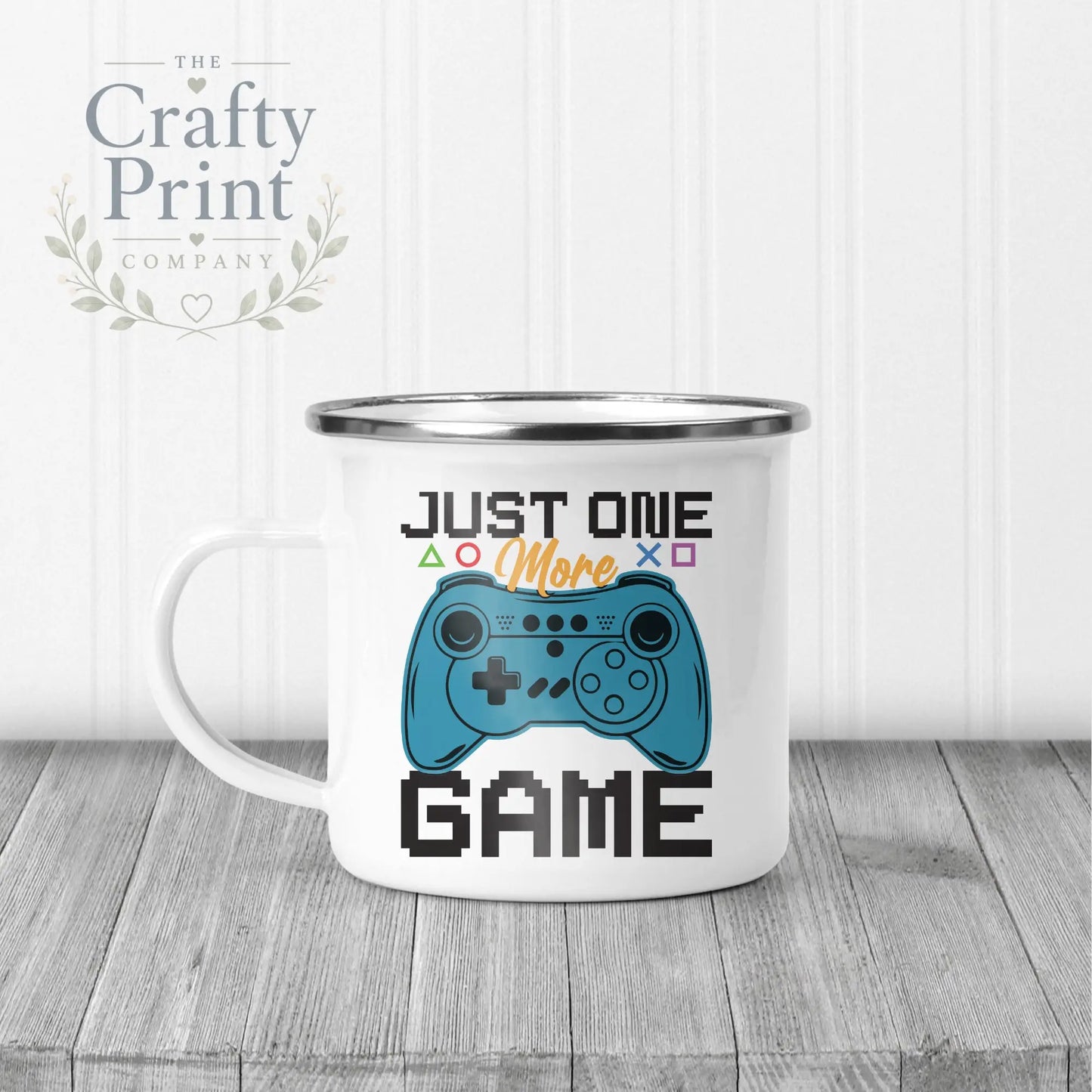 Just One More Game Mug - Enamel - Mugs