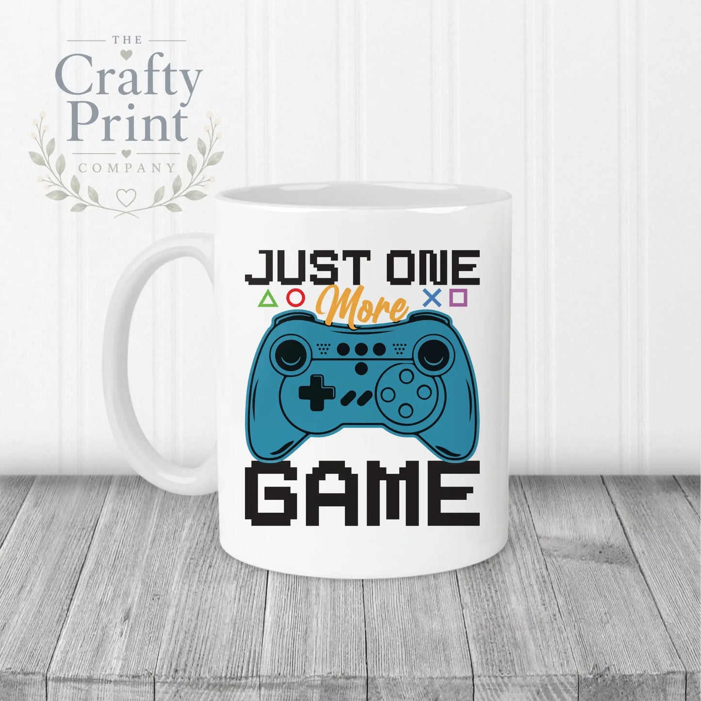 Just One More Game Mug - White Handle & Inner - Mugs