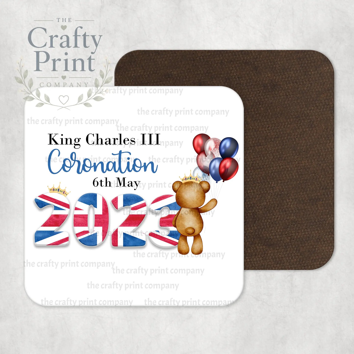 King Charles III Coronation 2023 Balloon Coaster - Boy