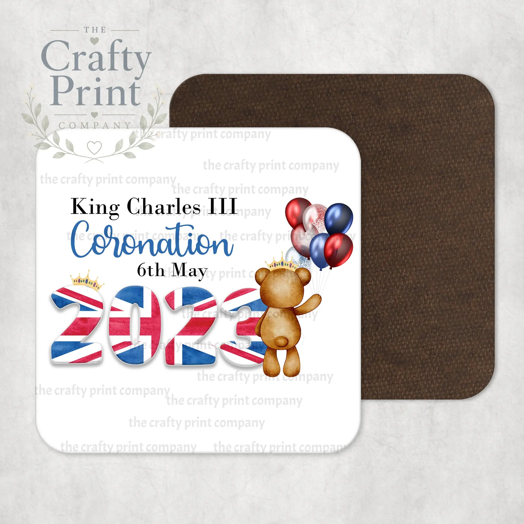 King Charles III Coronation 2023 Balloon Coaster - Boy