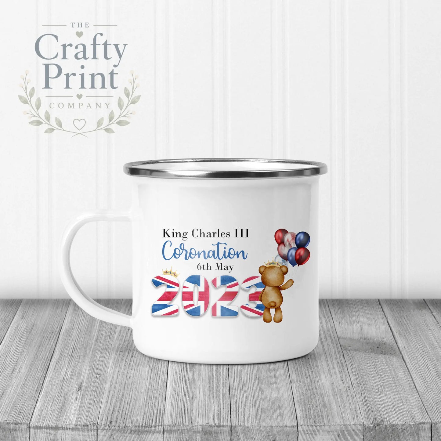 King Charles III Coronation 2023 Balloon Mug - Enamel / Boy