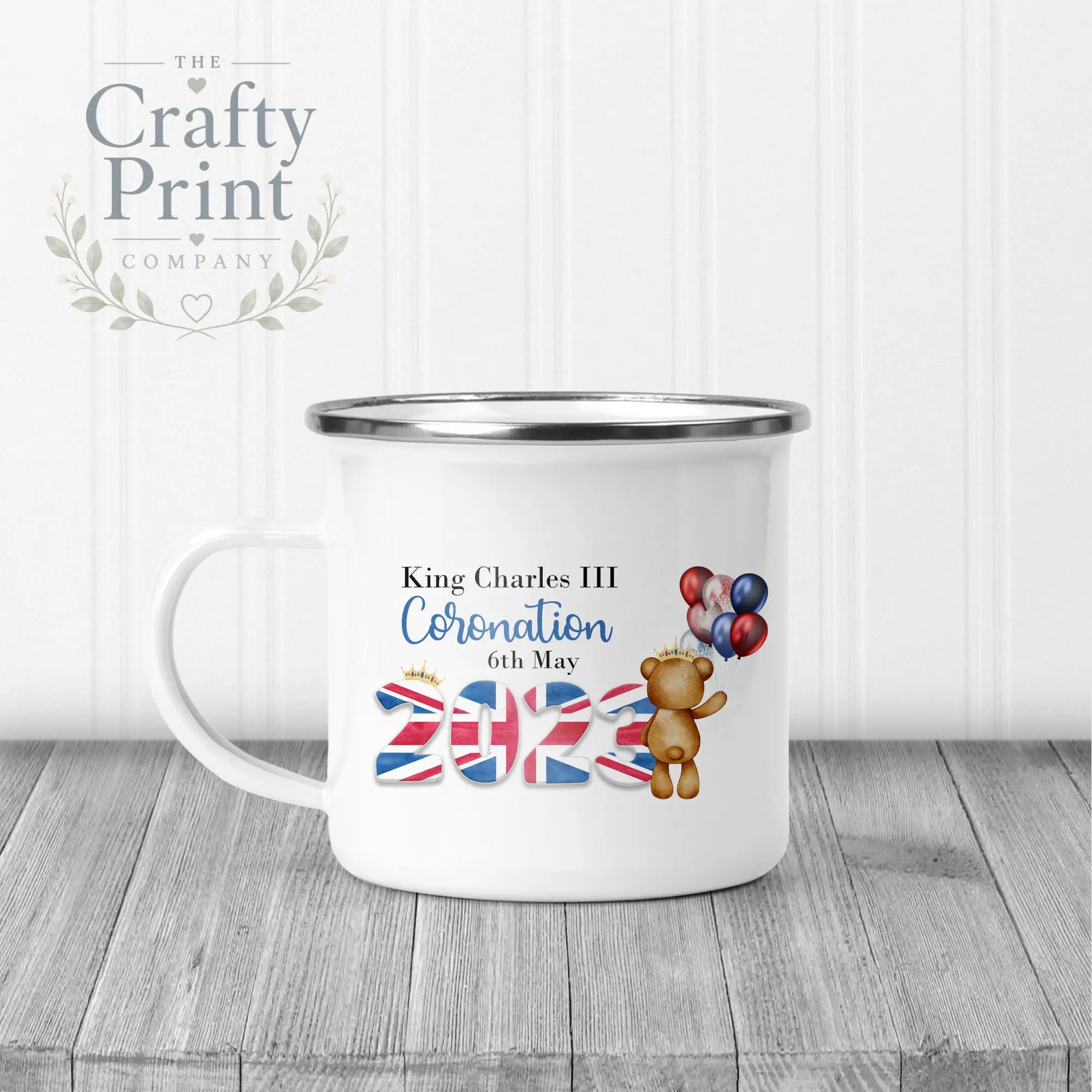 King Charles III Coronation 2023 Balloon Mug - Enamel / Boy