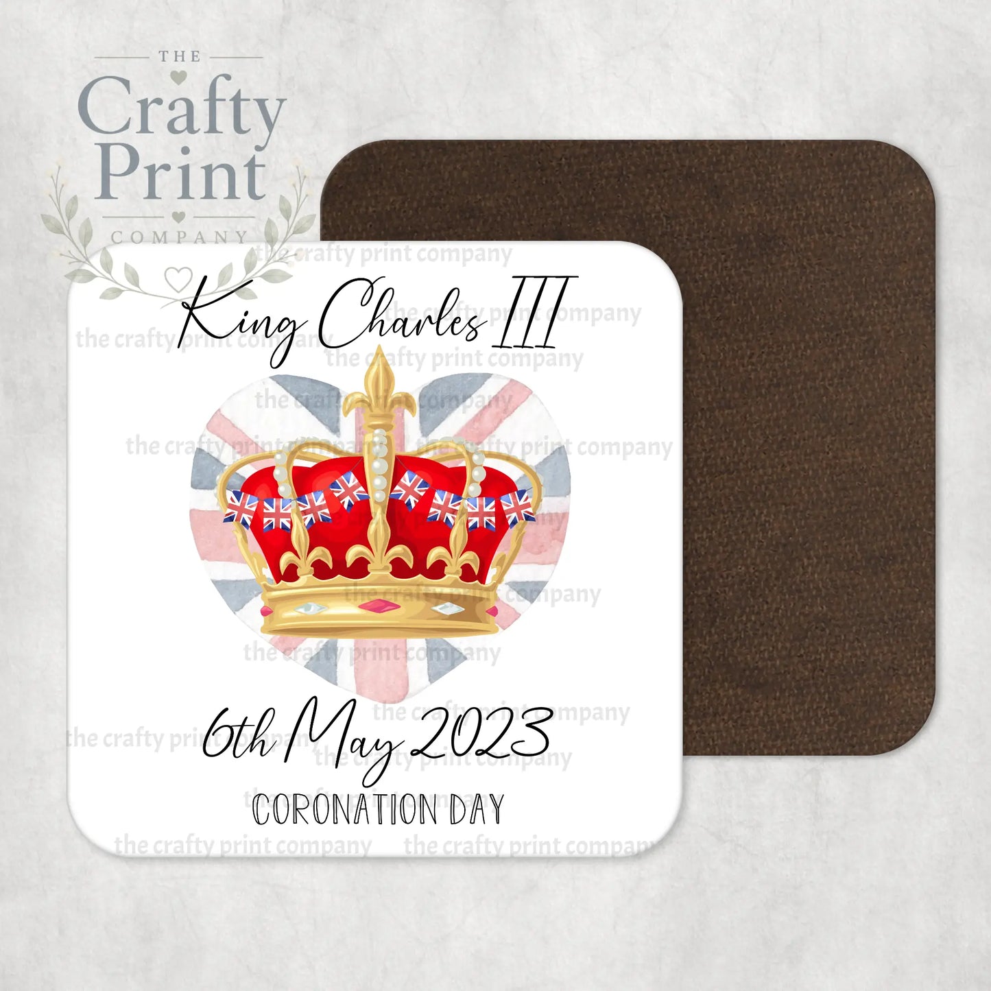 King Charles III Coronation 2023 Crown Coaster - Coasters