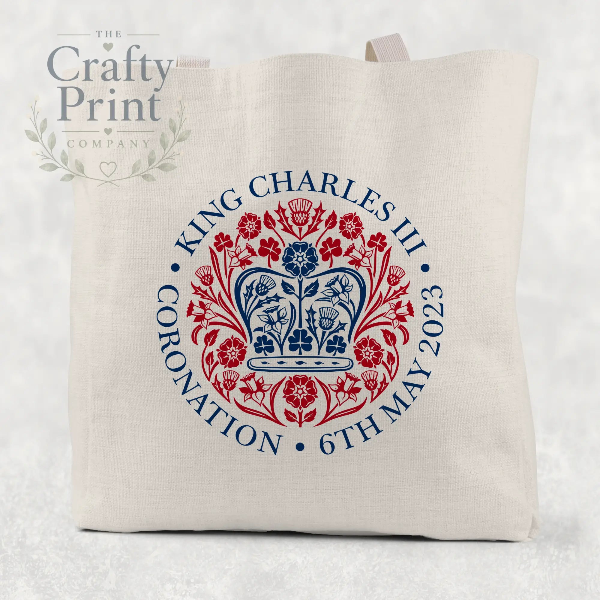 King Charles III Coronation Logo Tote / Goodie Bag - Small
