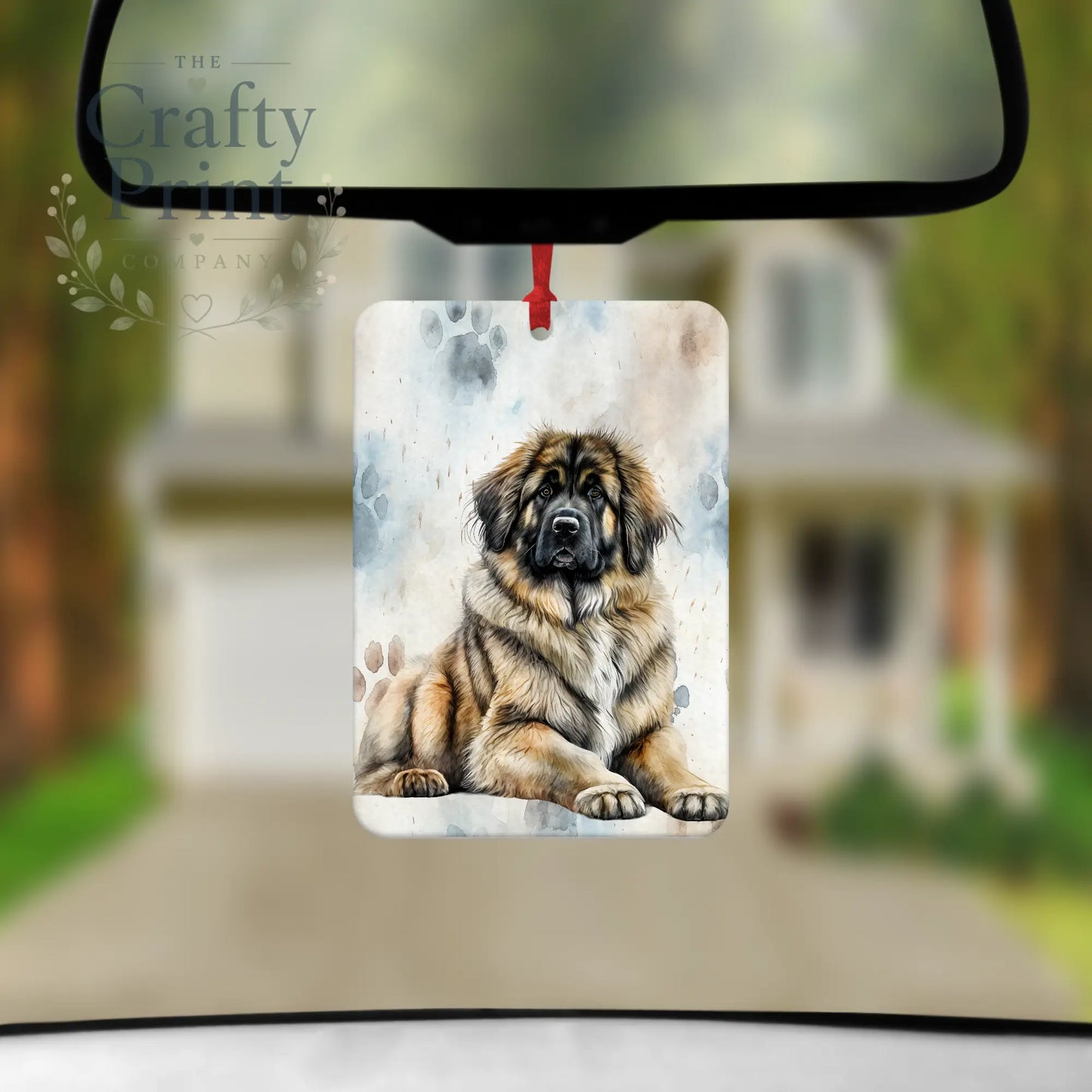 Leonburger Paw Print Car Air Freshener - Vehicle Fresheners