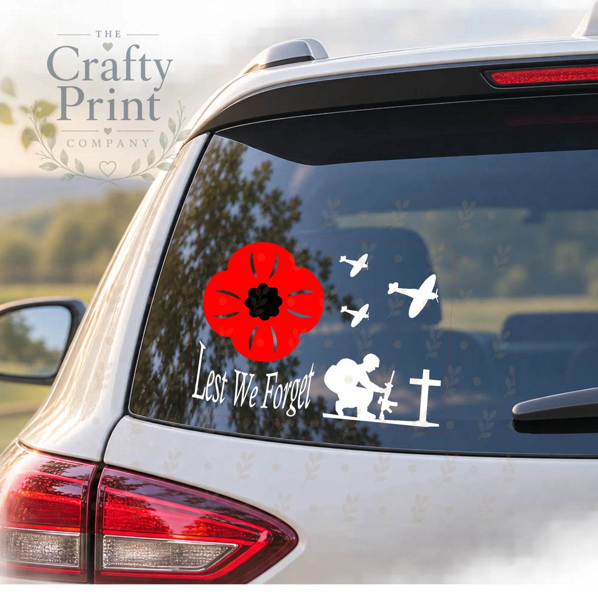 Lest we forget Car Sticker