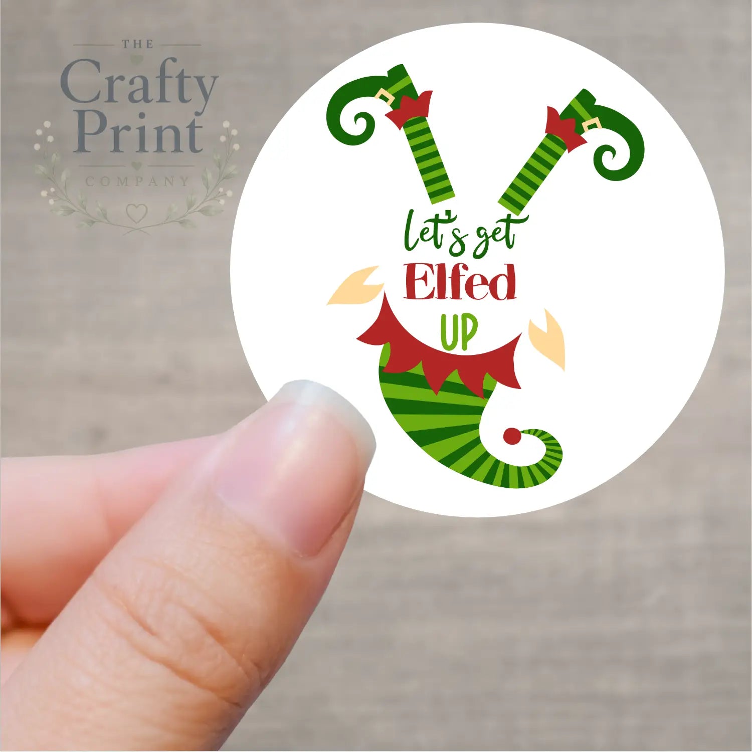 Let’s get Elfed Up Printed Sticker - Decorative Stickers