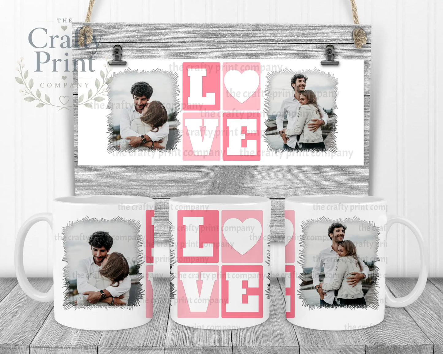 Love Photos Mug - White Handle & Inner - Mugs