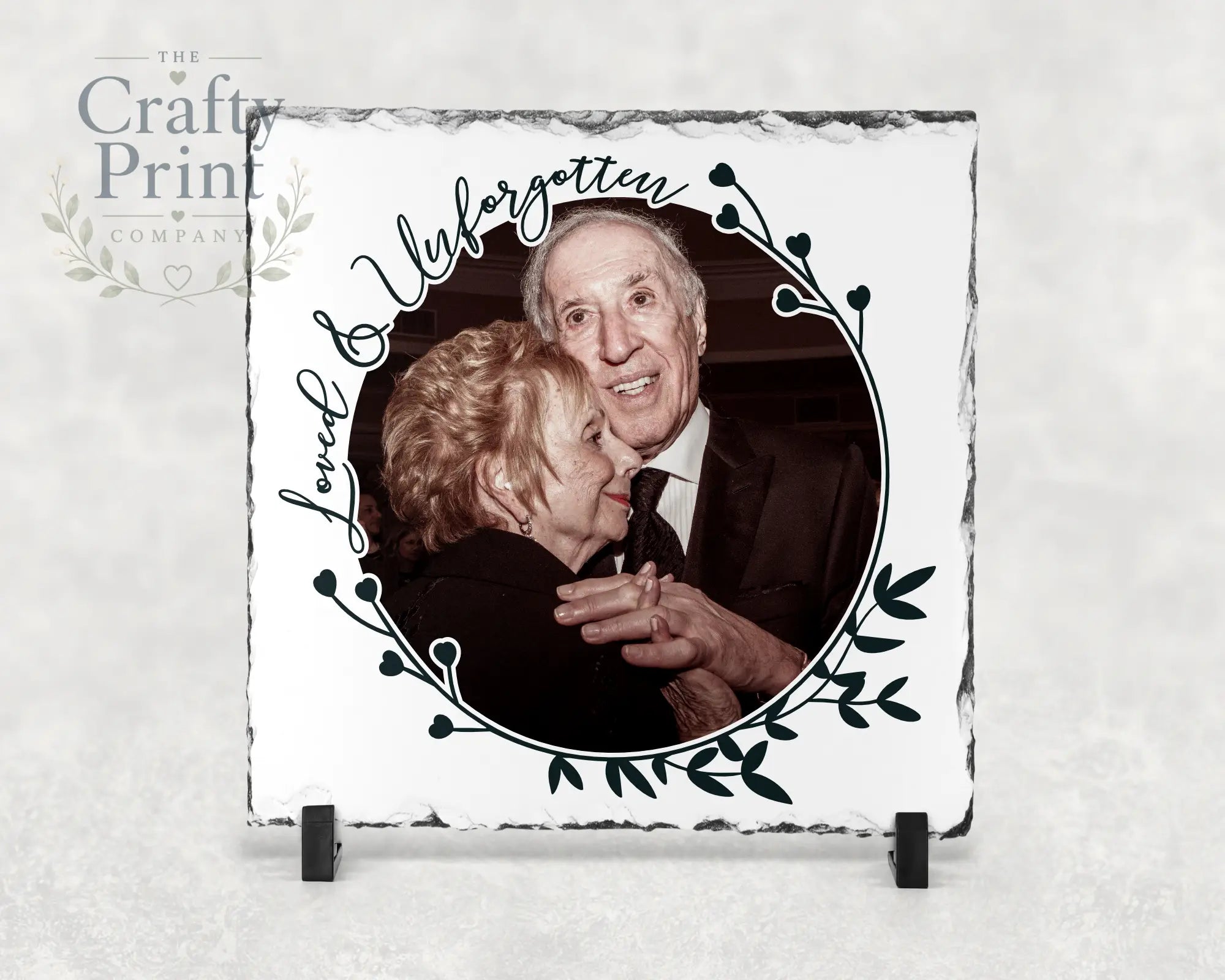 Loved & Unforgotten Square Slate - Gift Giving