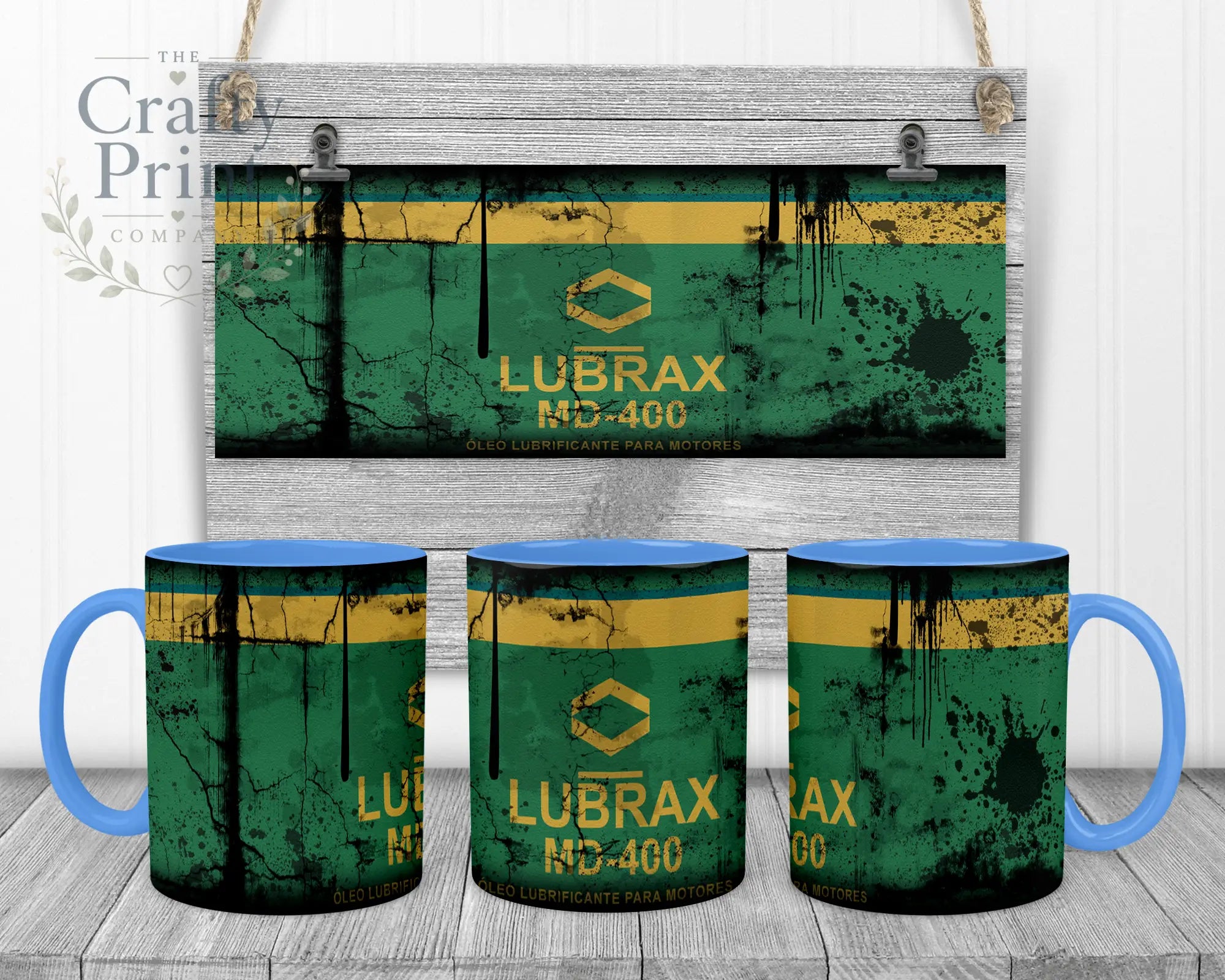 Lubrax Dirty Mug - Blue Handle & Inner - Mugs
