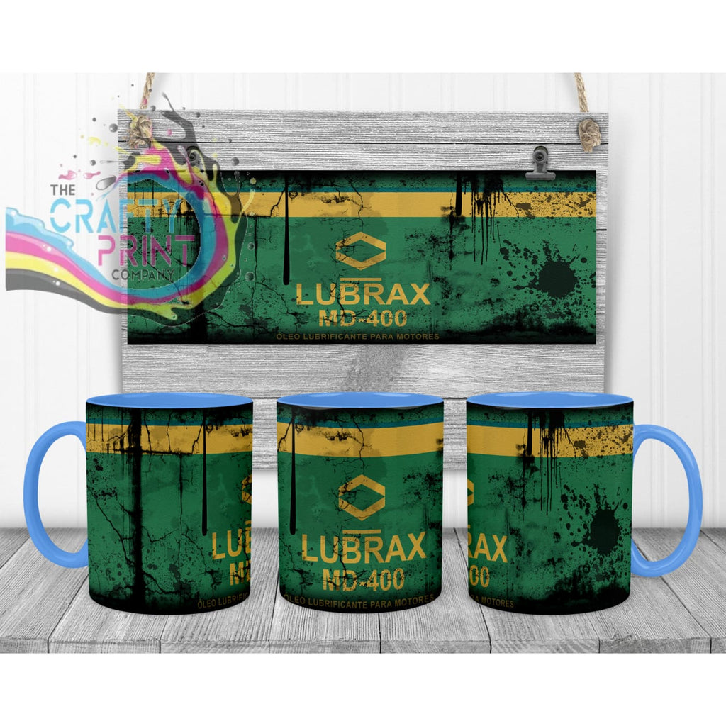 Lubrax Dirty Mug - Blue Handle & Inner - Mugs