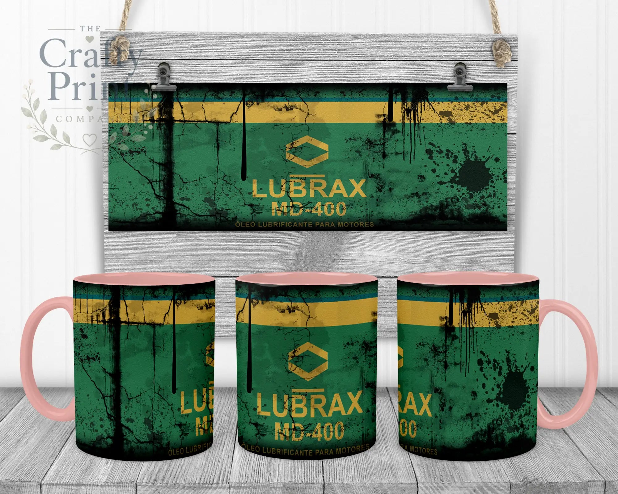 Lubrax Dirty Mug - Pink Handle & Inner - Mugs