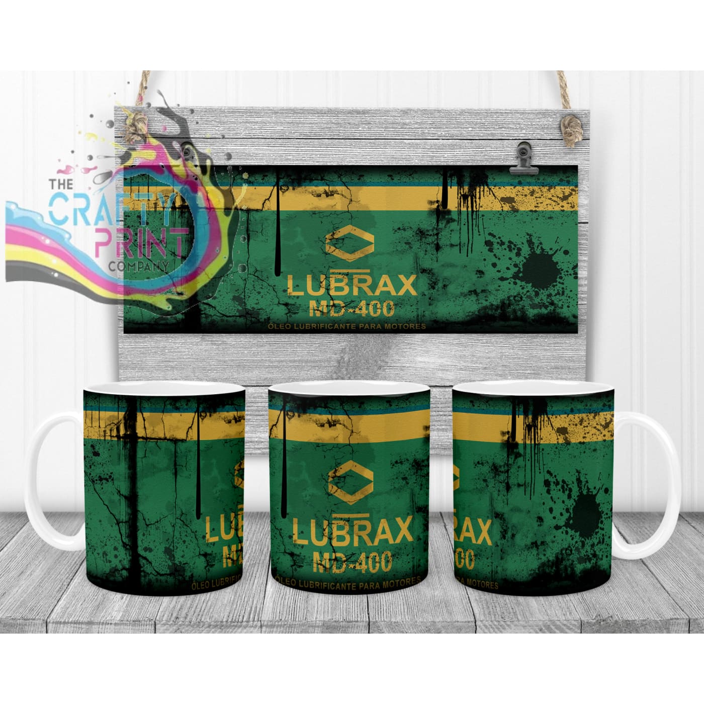 Lubrax Dirty Mug - White Handle & Inner - Mugs