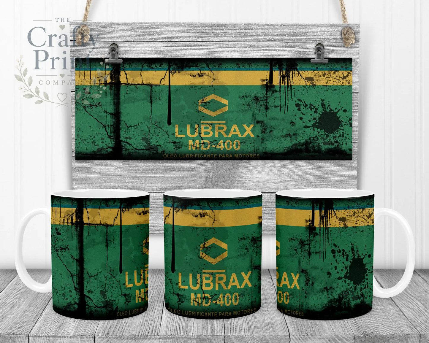 Lubrax Dirty Mug - White Handle & Inner - Mugs