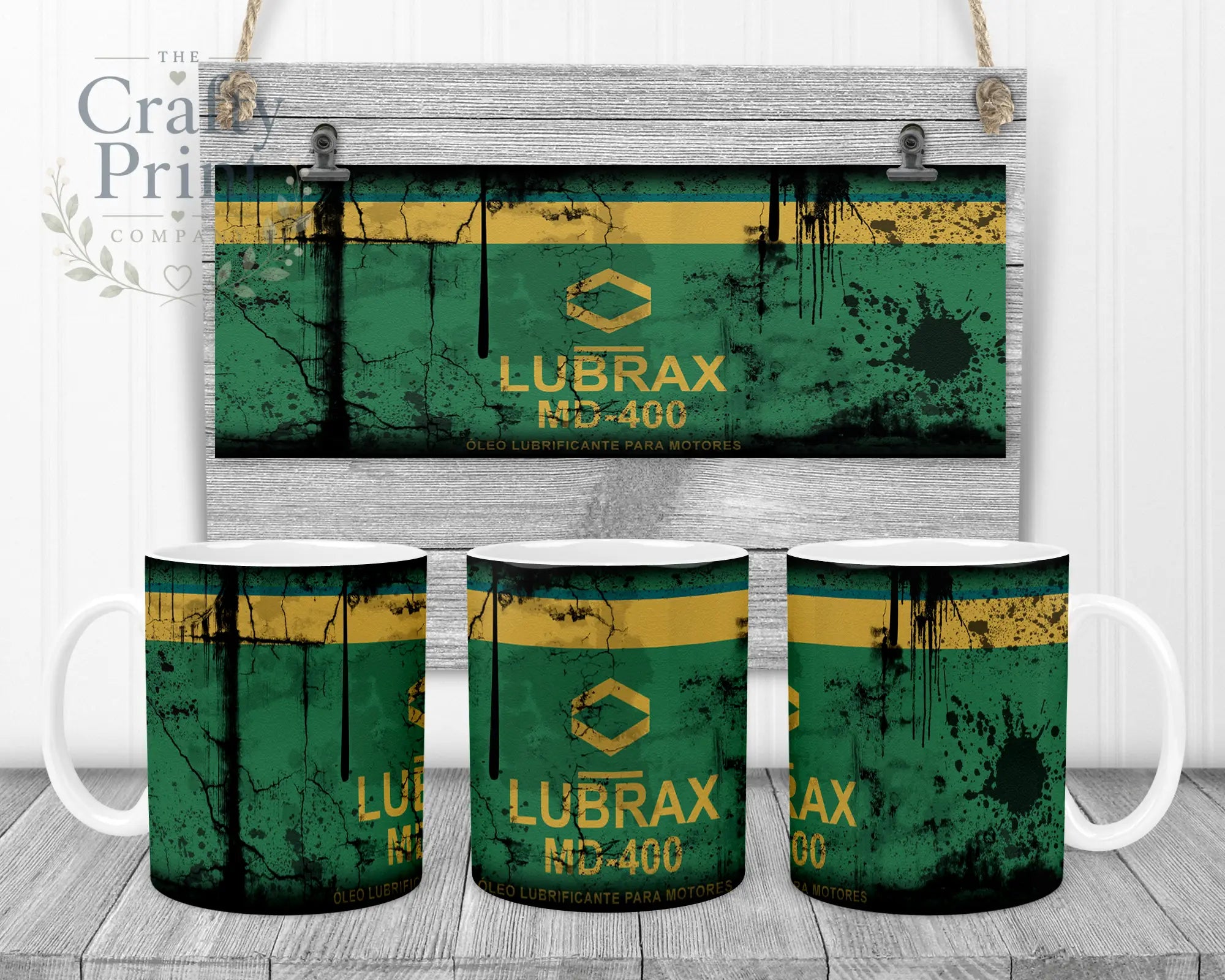 Lubrax Dirty Mug - White Handle & Inner - Mugs