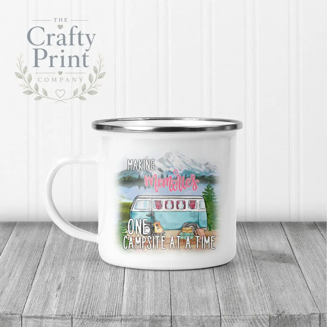 Making memories one campsite at a time Mug - Enamel - Mugs