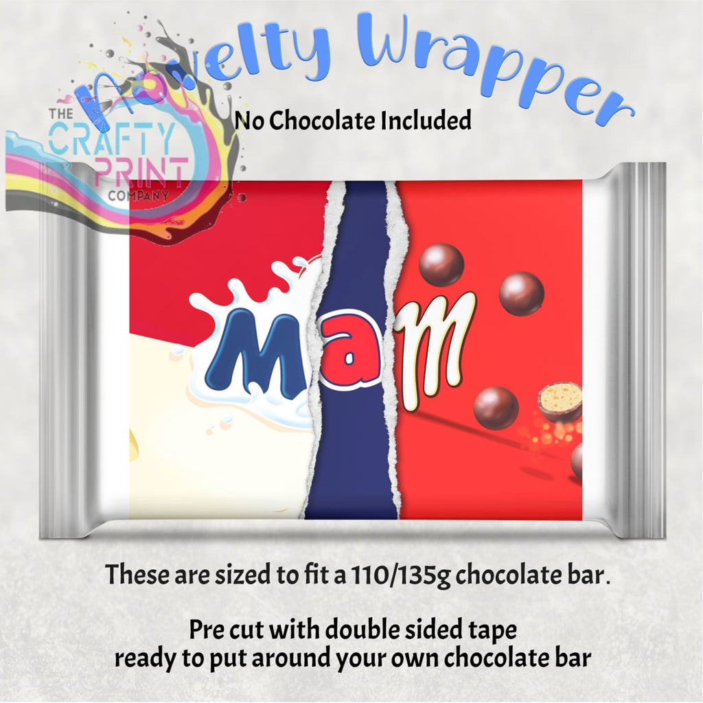 Mam Chocolate Bar Wrapper - Gift Wrapping