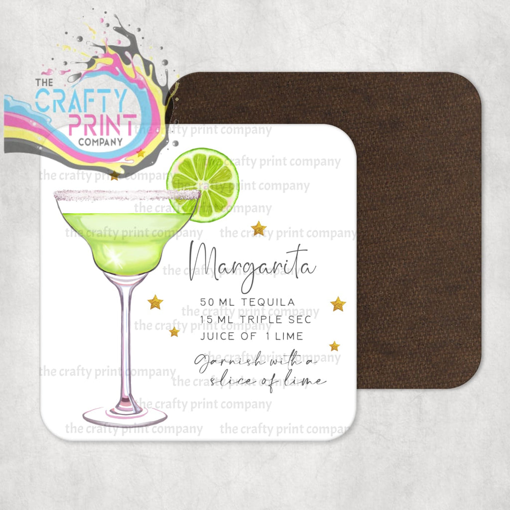 Margarita Cocktail Recipe Coaster - Coasters