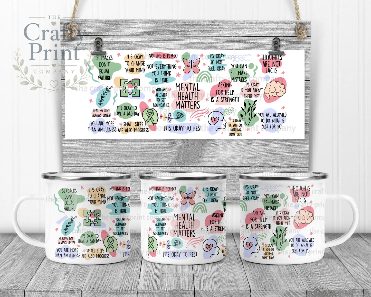 Mental Health Matters Mug - Enamel - Mugs