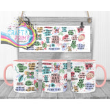 Mental Health Matters Mug - Pink Handle & Inner - Mugs