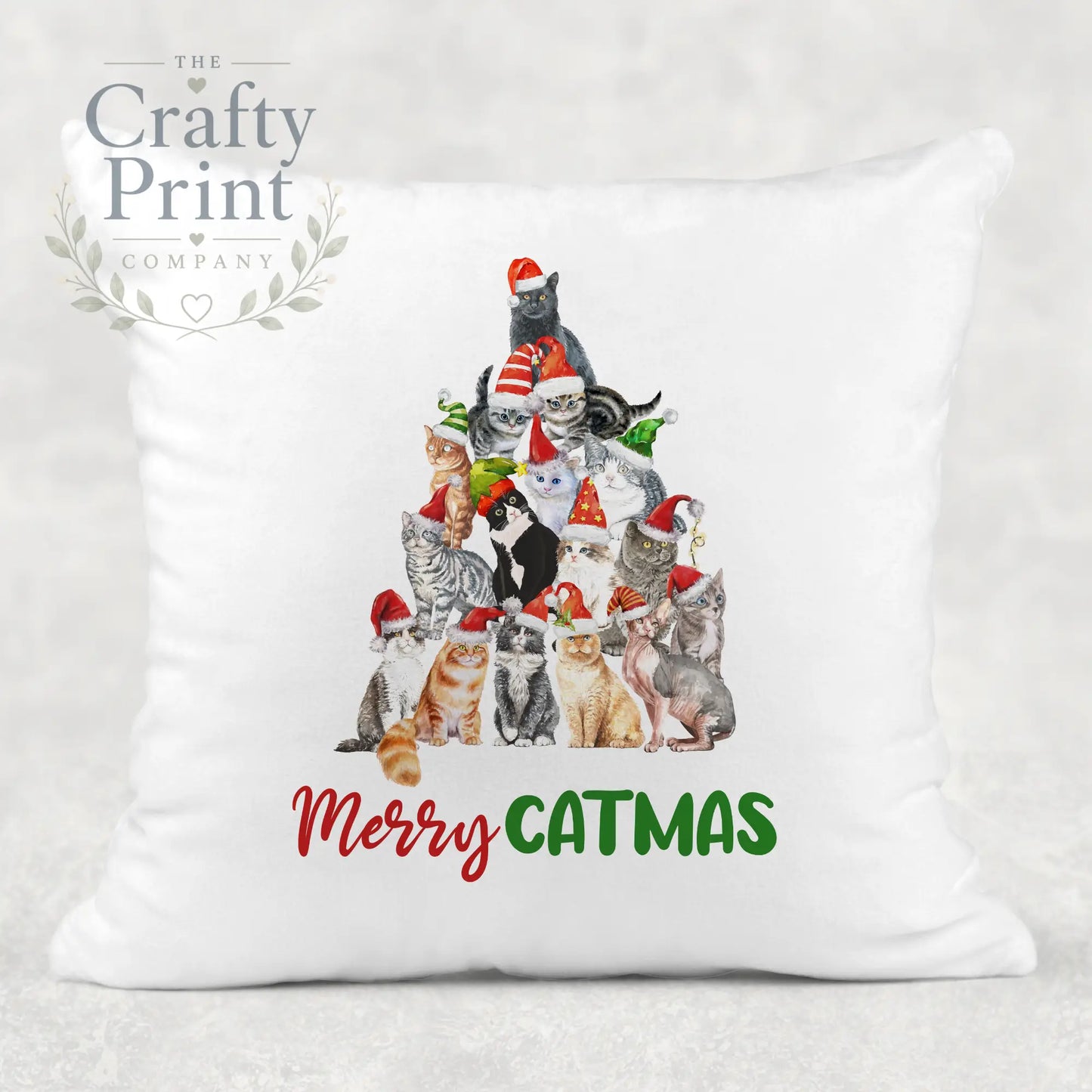 Merry Catmas Cushion - Chair & Sofa Cushions