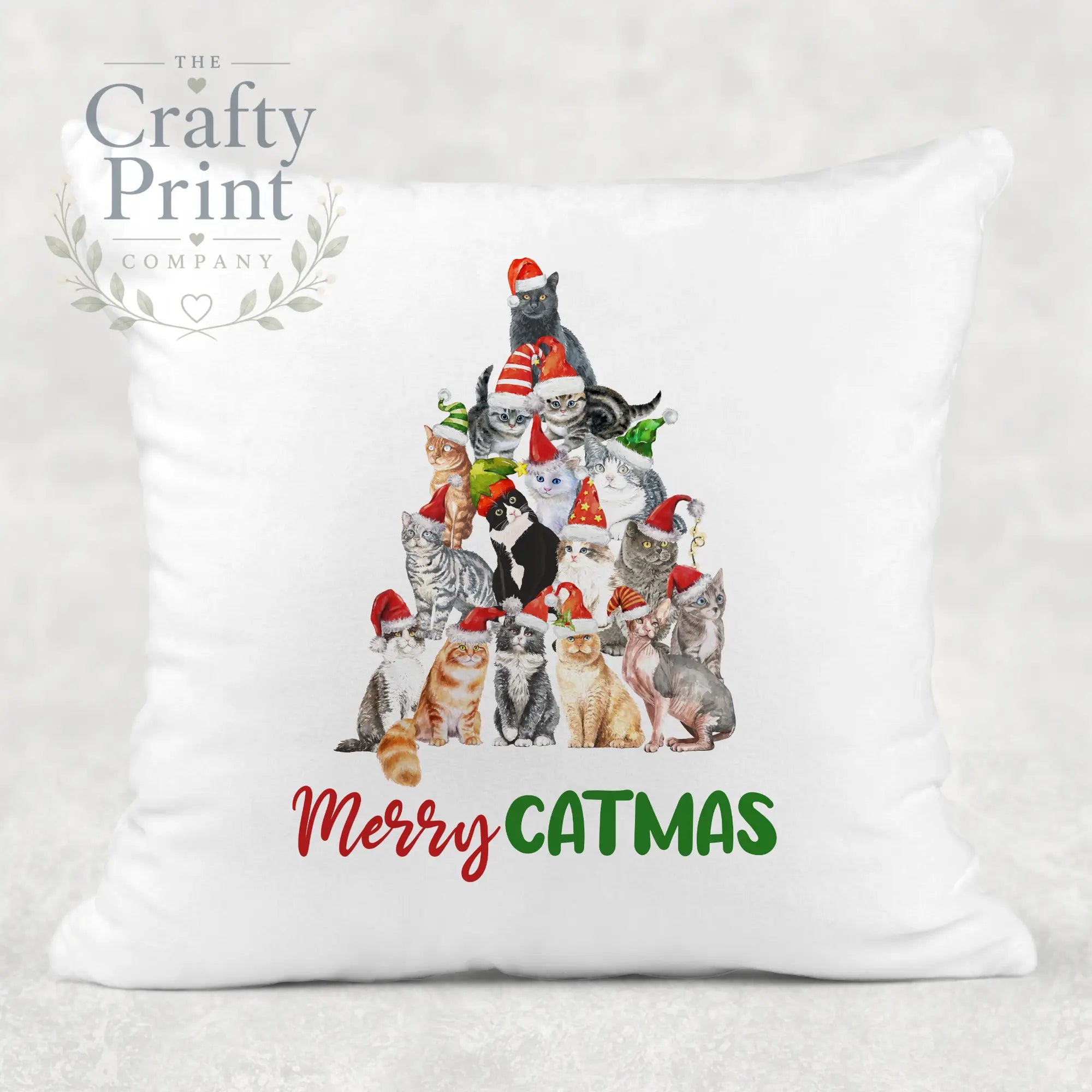 Merry Catmas Cushion - Chair & Sofa Cushions