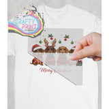 Merry Christmas Dachshund DTF Print - Posters Prints &