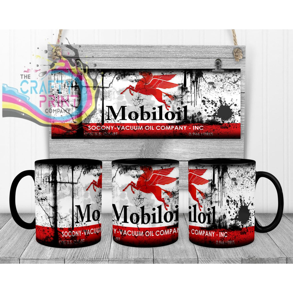 Mobiloil Dirty Mug - Black Handle & Inner Mugs