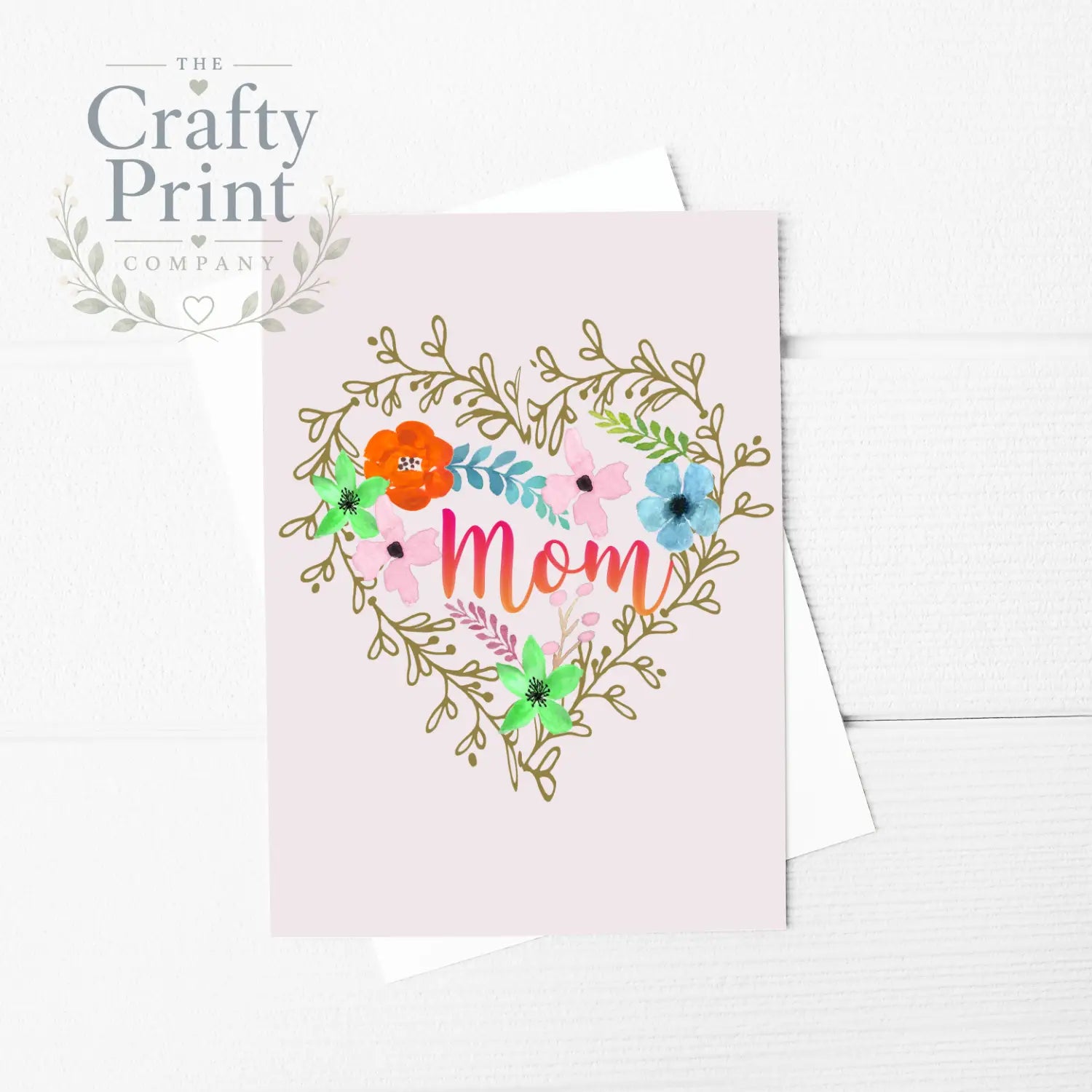 Mom A5 Card & Envelope - Greeting Note Cards