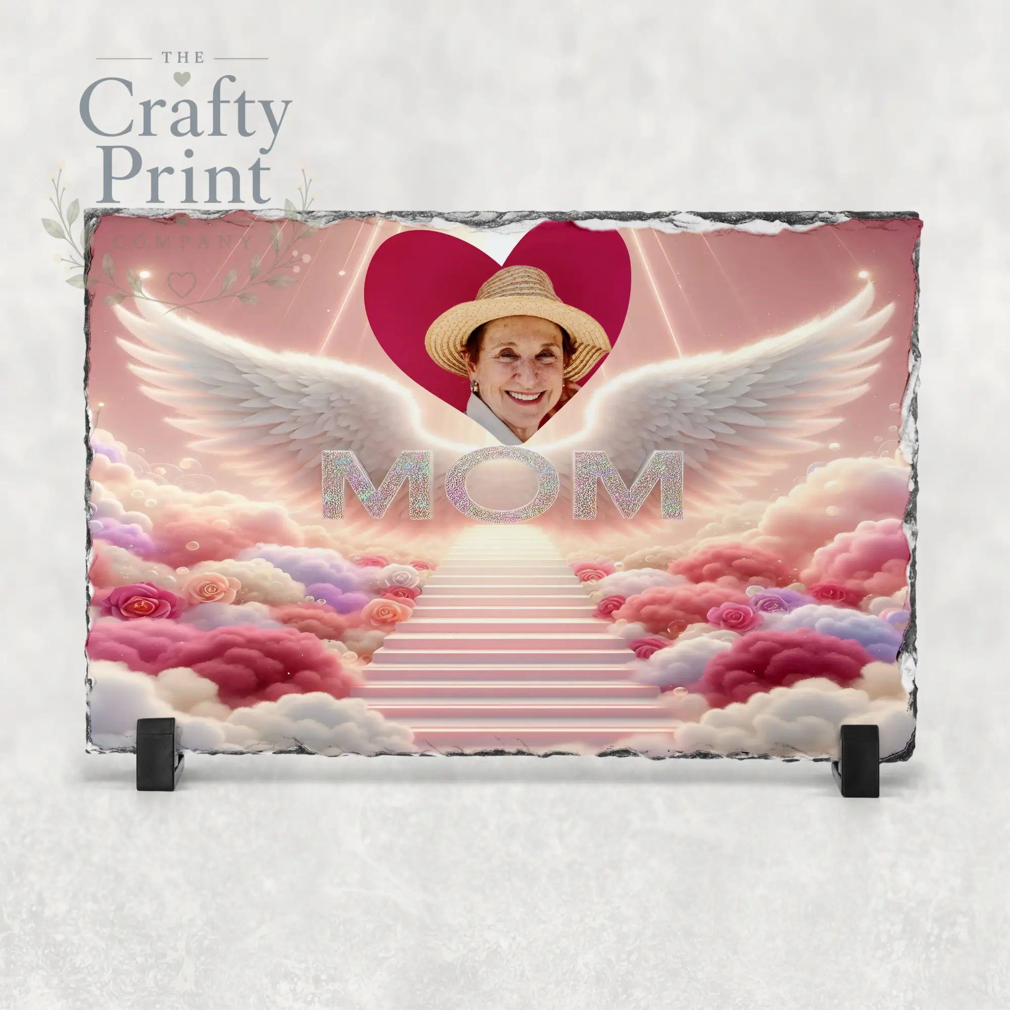 Mom Memorial Stairs Slate