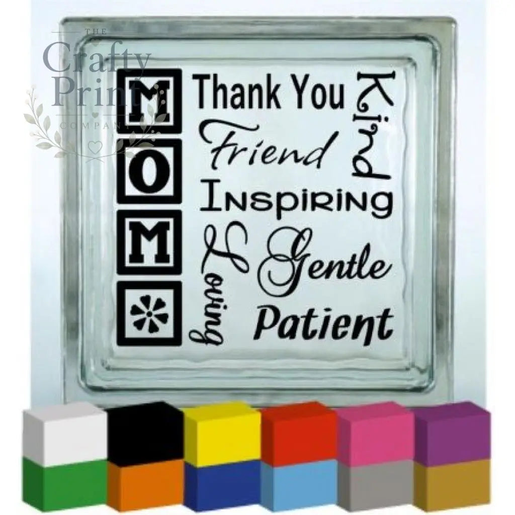 Mom Wording Vinyl Decal Sticker - Decorative Stickers